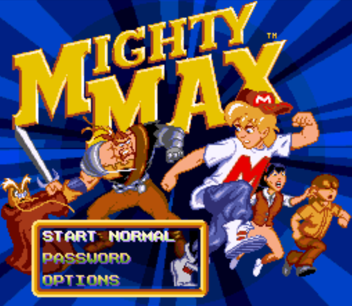 Mighty Max Title Screen